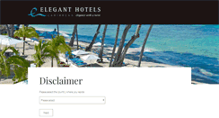 Desktop Screenshot of eleganthotelsgroup.com